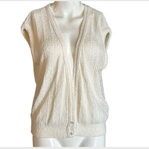 Vintage Sears Cream Sweater Vest